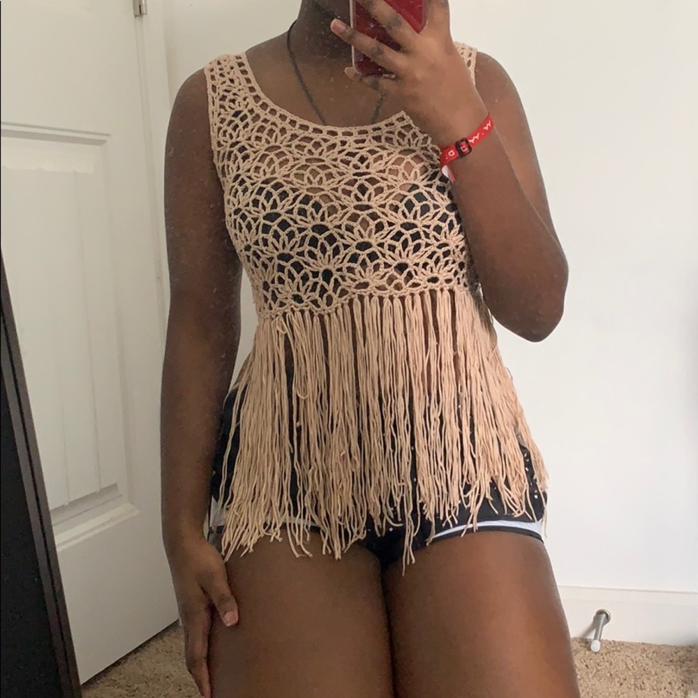 Charlotte Russe Crochet Top! Medium